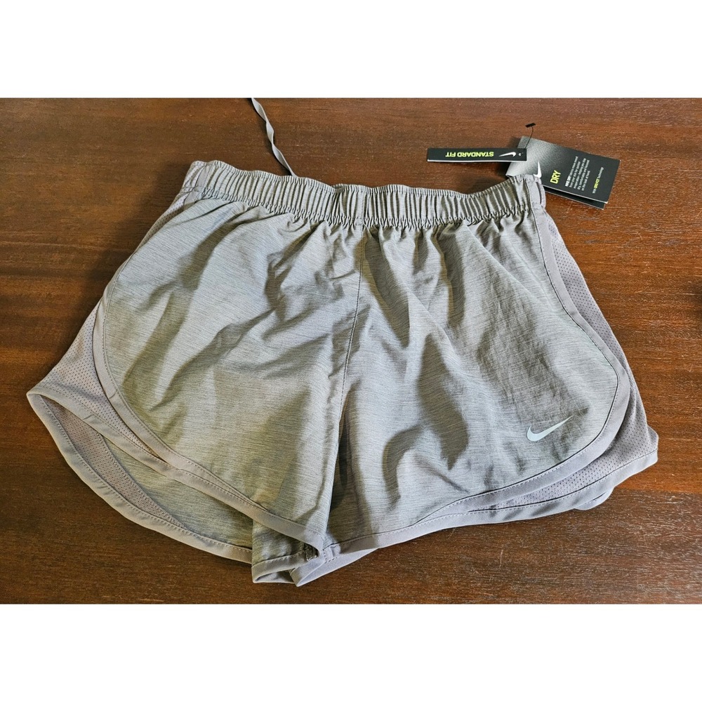 Nike Dry-FIT Tempo Shorts Womens Small Gray Athletic Running Workout CK0587-084